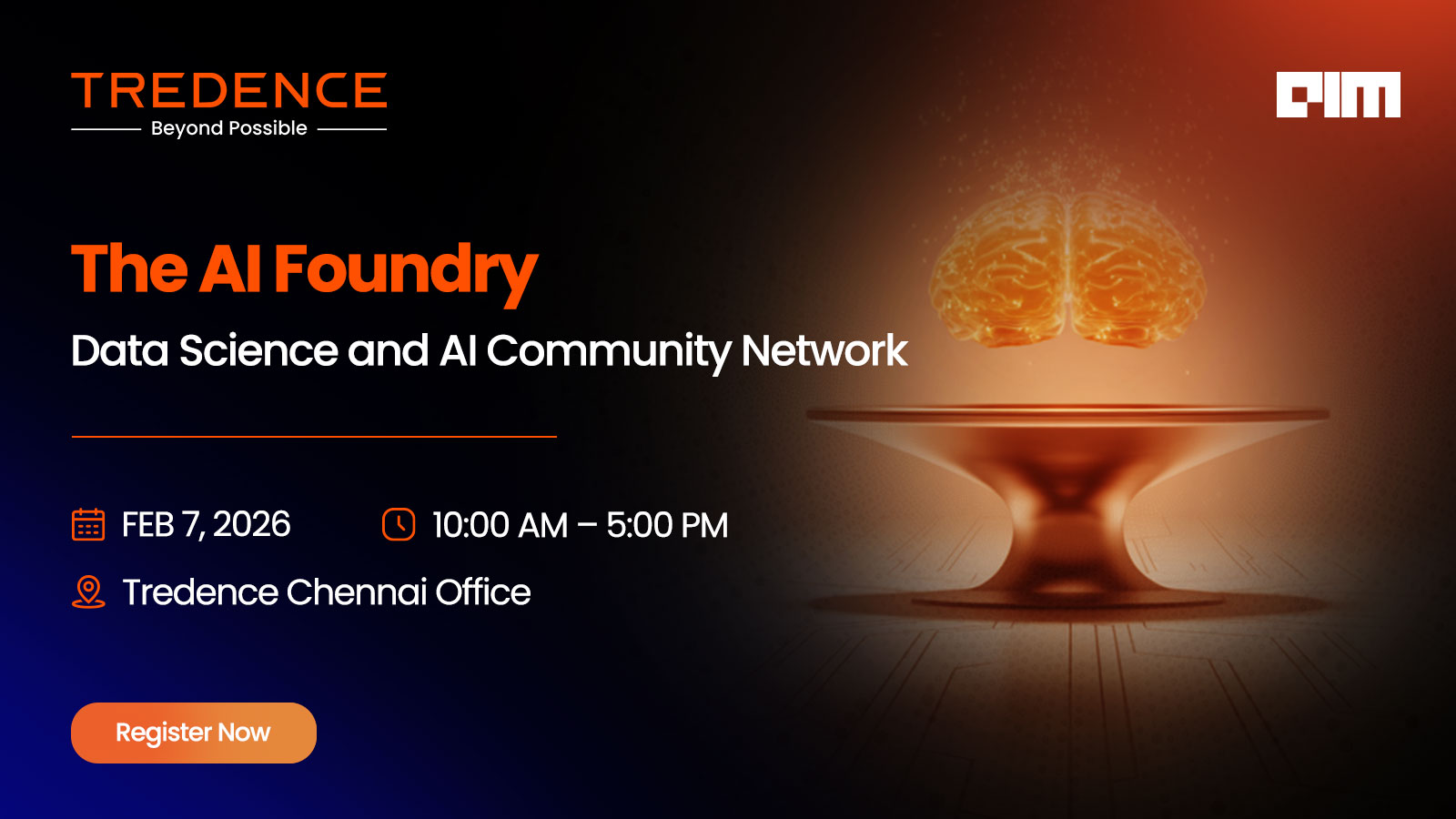 The AI Foundry – Data Science & AI Community Workshop banner